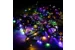 Гирлянда светодиодная Пушистая, 180 диодов, 6 м, RGB, модульная, черный провод
